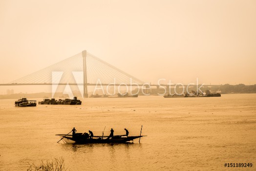 Picture of Hooghly River Kolkata India